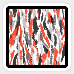 Colorful Brush Strokes Pattern Sticker